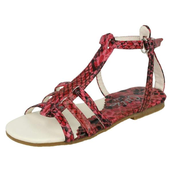 Cutie Girls Cutie Snake Print Gladiator Sandal