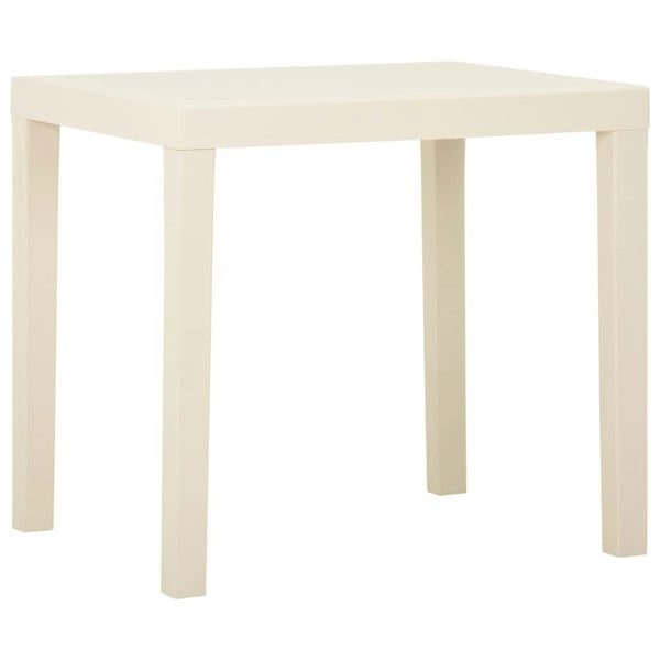 Berkfield Garden Table White 79x65x72 cm Plastic