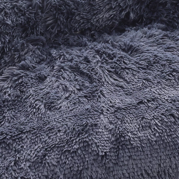 Living and Home Plush Detachable Sofa Dog Bed - Cozy Winter Pet Mattress in Deep Grey (Large)