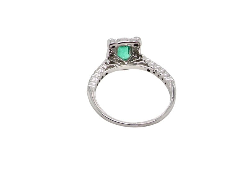 Vintage Tom A  NEW Emerald and Diamond cluster ring