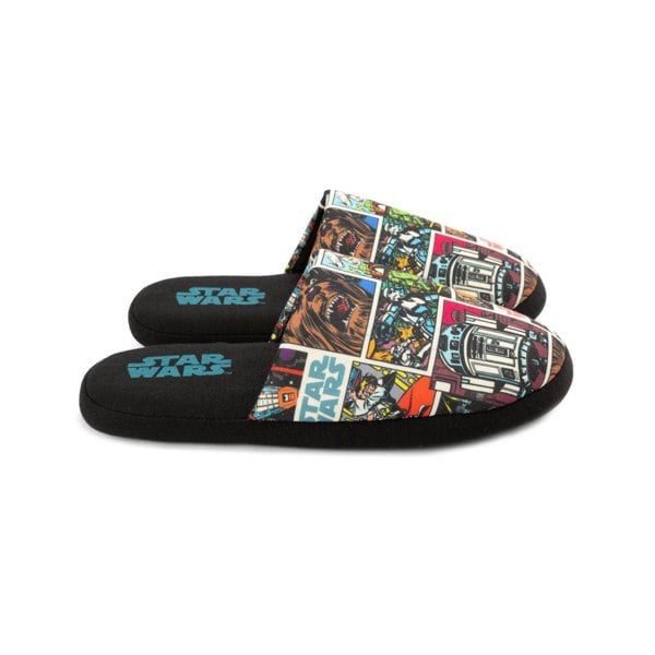 Star Wars Mens Comic Slippers - Black