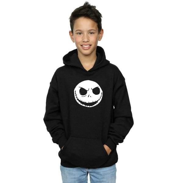 Disney Boys Nightmare Before Christmas Jack Skellington Face Hoodie - Black