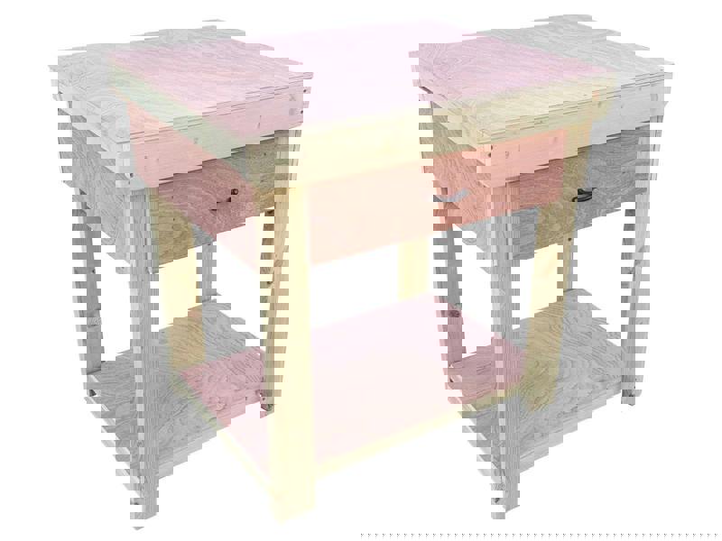 Wooden eucalyptus Top Workbench – Durable Tool Cabinet with Multiple Drawers, Ideal for Dry Indoor Spaces Such as Garages, Workshops, and Studios