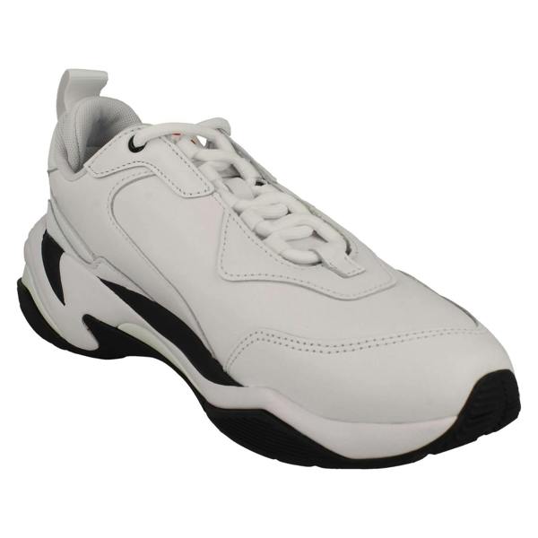 Puma Mens Puma Sporty Designed Lace Up Trainers Thunder BW