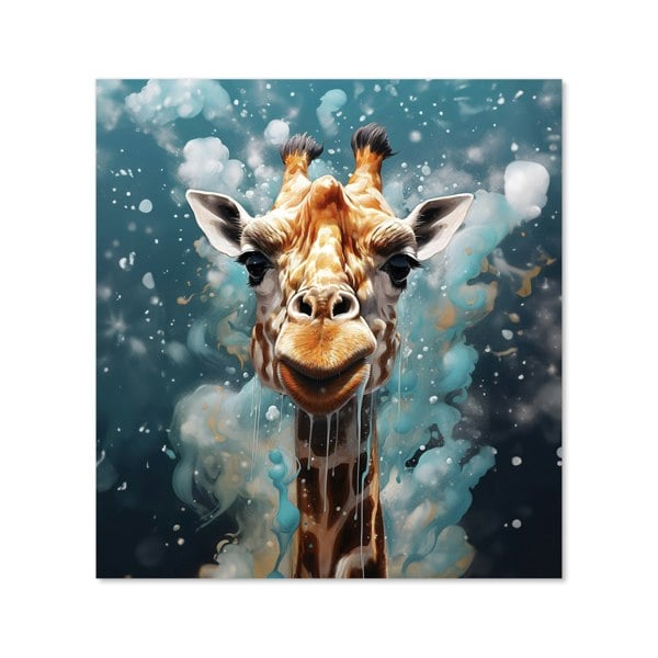 Warren Reed - Designer Splashart Giraffe Face Kitchen Splashback