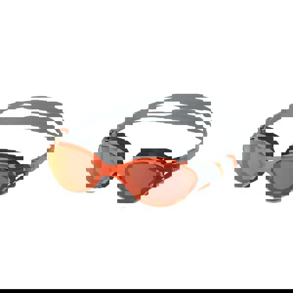 Speedo Biofuse 2.0 mirrored swim goggle with orange lenses