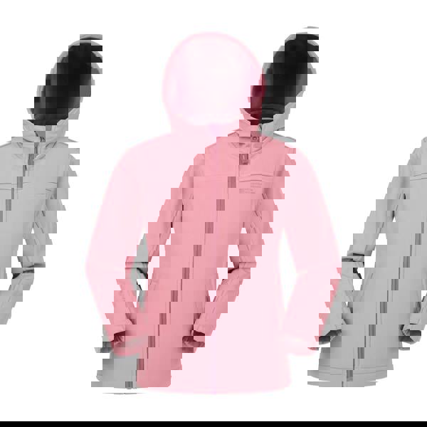 Mountain Warehouse Childrens/Kids Water Resistant Soft Shell Jacket - Light Pink