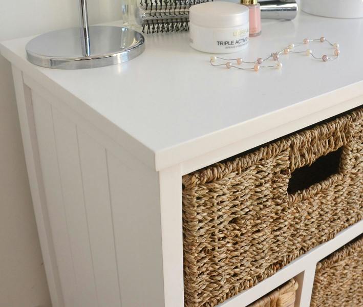 Statement Furniture Tetbury 5 Drawer Storage Unit with Baskets Assembled