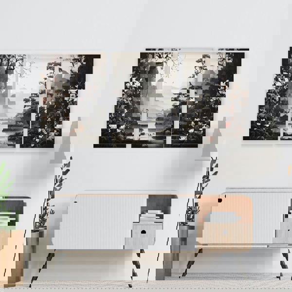 Pictures For Living Room Wall | Set of 3 Chinoiserie Wall art Prints