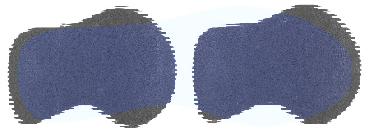 Crown King Mens/Womens Leather Lace Up/Touch Fasten Crown Green Bowls Sports Shoes Trainers, close-up of the blue sole highlighting the footwear detail.