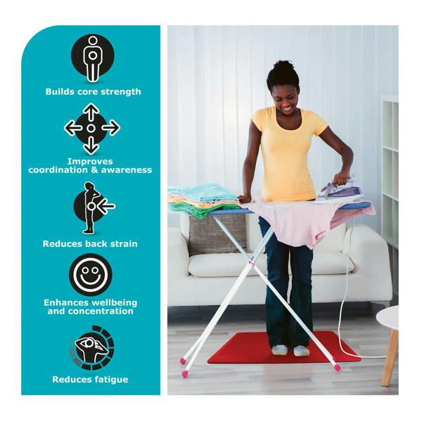 Ultralux Anti-Fatigue Standing Mat –  2cm Thick Ergonomic Non-Slip Floor Comfort Mat – Red – Multiple Sizes