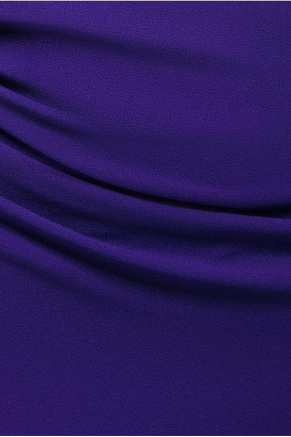 One Shoulder Front Split Scuba Maxi - Purple DR3518