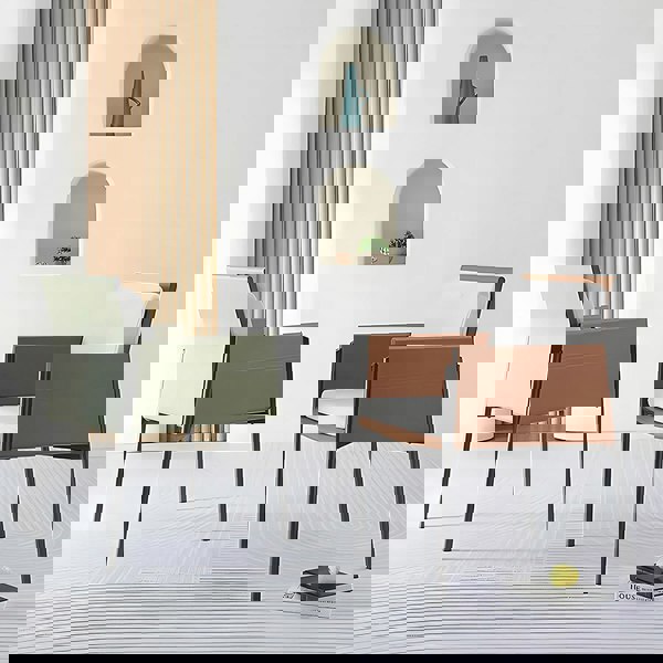 Rit Concept Decker Dining Chair With Armrests, Leather