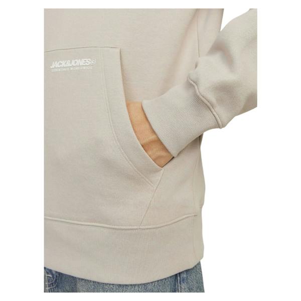 Jack And Jones Mens Elegacy Hoodie - Beige - 