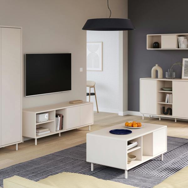 Furniture To Go Playly Coffee Table with Open Shelf and Door