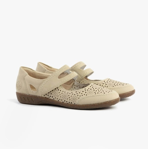 Rieker 47675-60 Womens Shoes - Beige