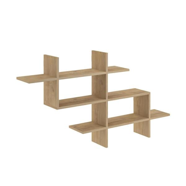 Decortie Halic 3 Tiers Wall Mounted Shelf Modern Floating Bookcase 150cm