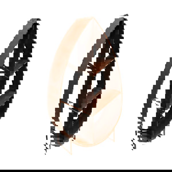 Ivyline Leaf on Stand Sculptural Log Storage Natural Rust