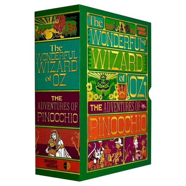 The Wonderful Wizard of Oz and The Adventures of Pinocchio - Minalima Edition 2 Books Collection Set | Illustrated with Interactive Elements