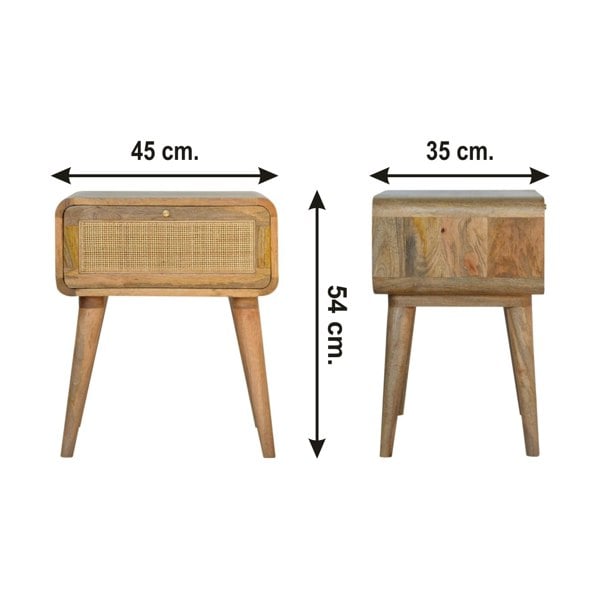 Artisan Furniture Solid Wood Close-knit Bedside