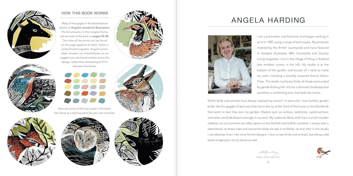 Angela Harding Colouring Book: Make Your Own Art Masterpiece