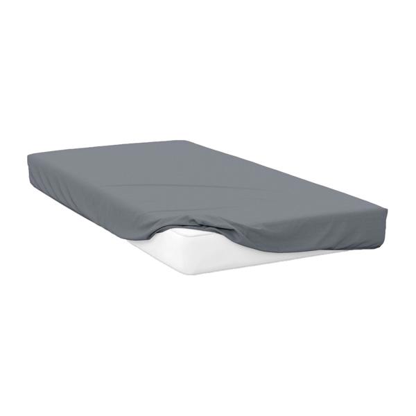 Belledorm 200 Thread Count Egyptian Cotton Fitted Sheet - Slate - 