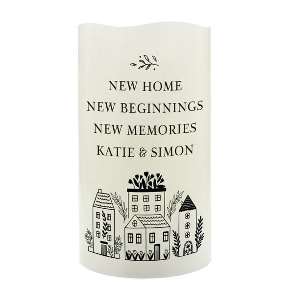 Personalised Memento Company Personalised HOME LED Candle