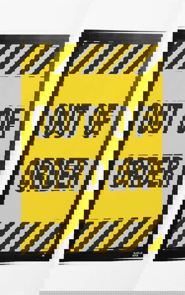 Durable DURAFRAME Wallpaper Self Adhesive Magnetic Signage Frame | A4 Black