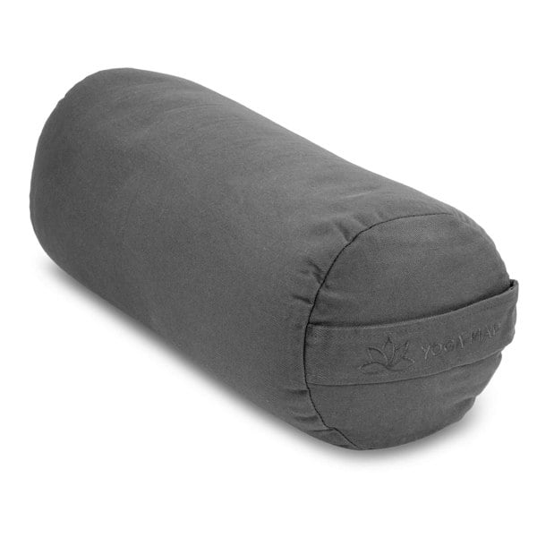 Fitness Mad Buckwheat Yoga Bolster - Grey