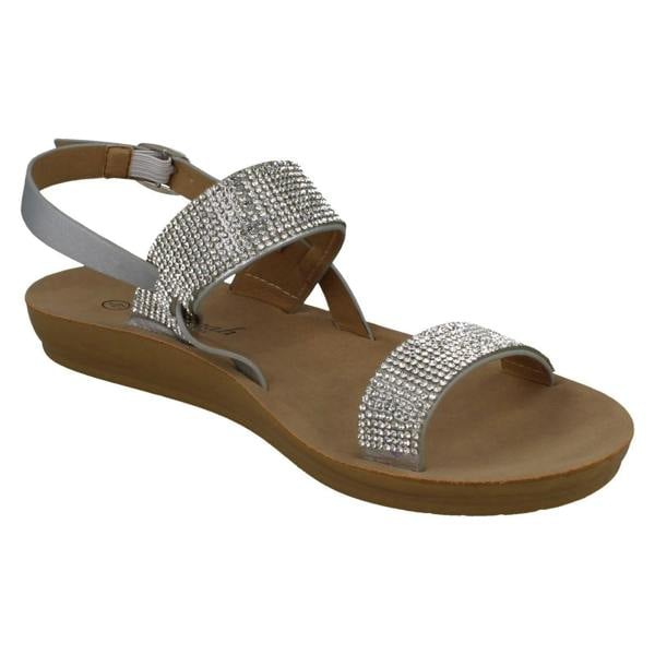 Savannah Ladies Savannah Diamante Sandals F00242