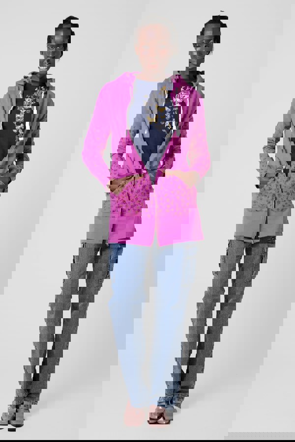 ENORSIA Women Longline Zip Front Hoodie