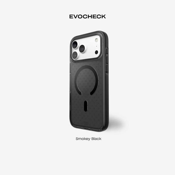 Tech21 Evo Check Case with MagSafe for iPhone 17/18 Pro Max 6.9" Smokey Black - T21-11692