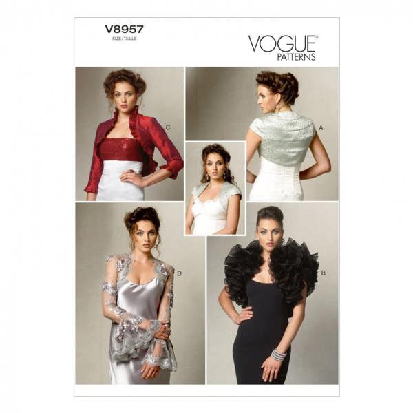 Vogue Sewing Pattern 8957, Jackets for Women, 6-8-10-12-14 - Intermediate