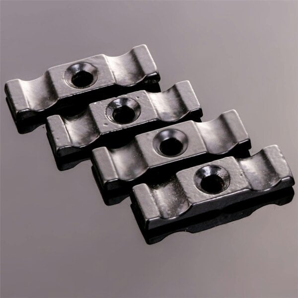 4X Black Extra Large 2" Turn Button Catches - Shed Door/Gate & Rabbit Hutch Latches