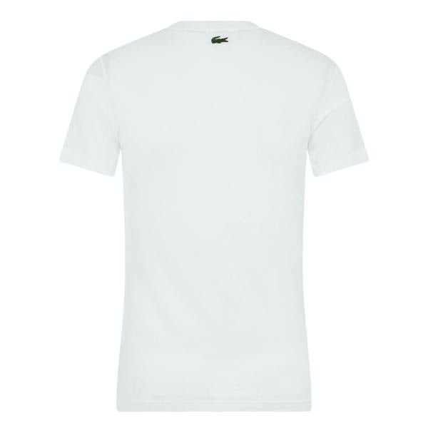 Lacoste Mens Graphic Print T-Shirt - White - 