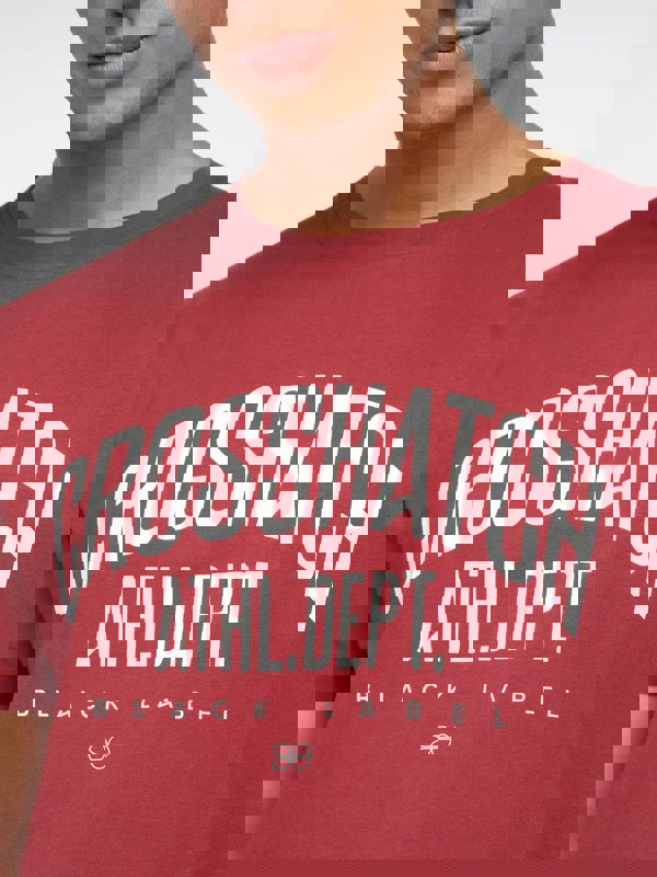 Crosshatch Oldskool T-Shirt 2pk Red/Grey