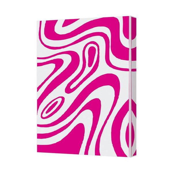 Benjamin Tate Design Abstract Pink Swirl Canvas Wall Art Print Modern Home Decor