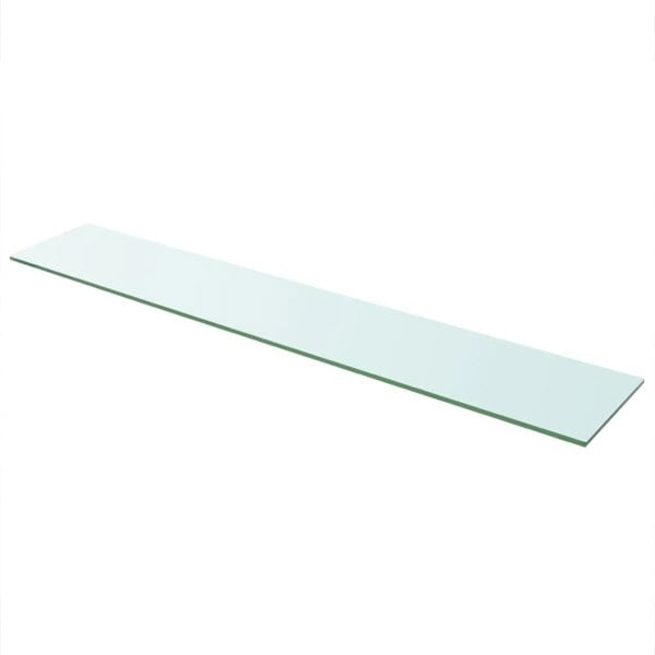 Berkfield Shelf Panel Glass Clear 110x20 cm