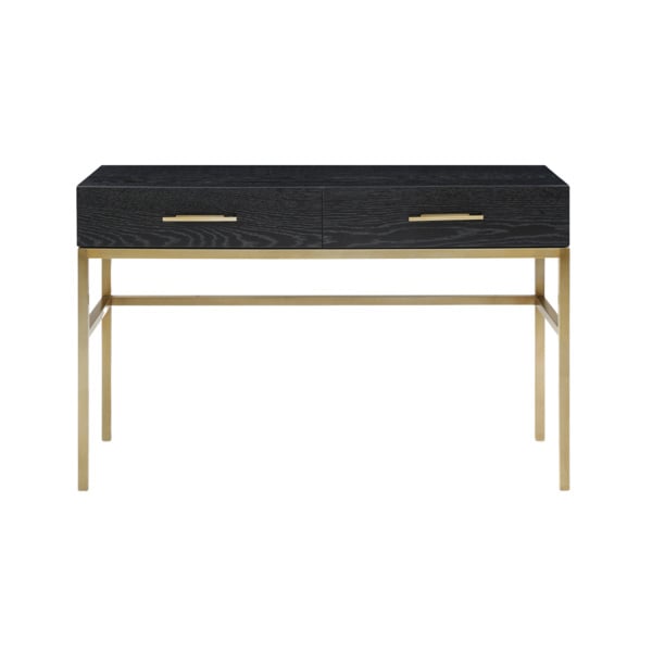 Tulip Dressing Table / Desk - Wenge (Black Stained Oak)
