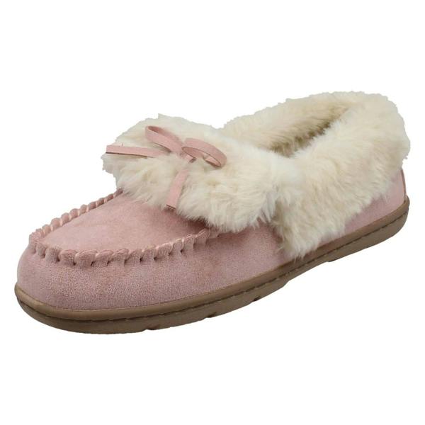 Clarks Ladies Clarks Moccasin Warm Lined Slippers Leno Cosy
