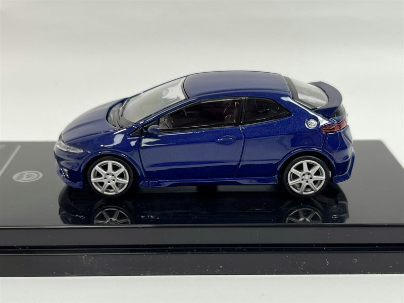 honda civic type r fn2 euro sapphire blue rhd 1:64 scale paragon 64 65396