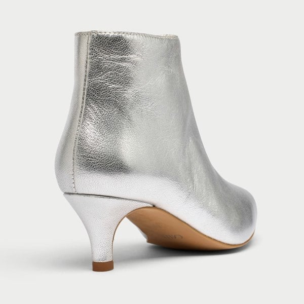 Calla Hazel Boots for Bunions & Wide Feet - Silver Leather