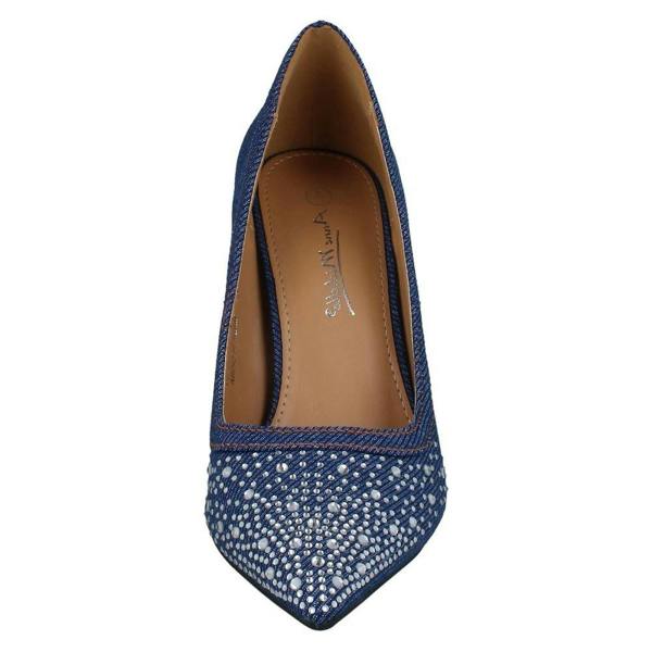 Anne Michelle Ladies Anne Michelle Diamante High Heel Shoes F90120