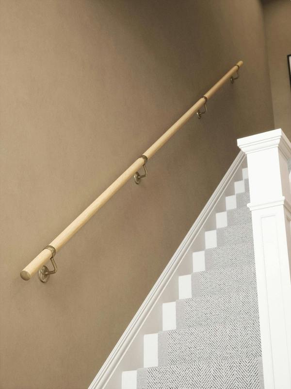 Handrails Direct Arden Natural Pine Straight Flight Handrail