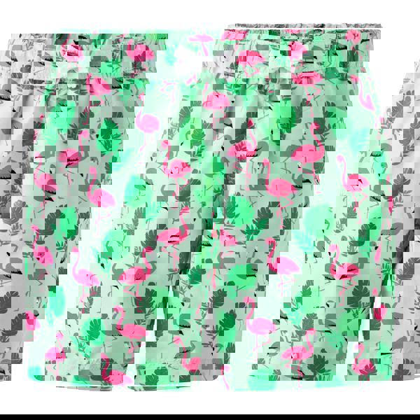 Rachel Riley Green Flamingo Swimshorts