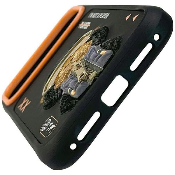 Nimmy Friends Nimmy Cool & Cute 2.0 Gorilla Case with MagSafe for iPhone 17 Pro 6.3" Black Orange - N-KMLL-IP17-PRO-016
