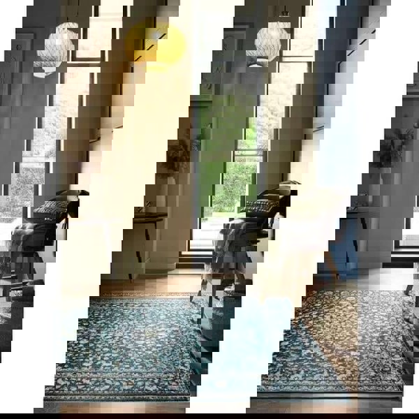 The Rugs Eco-Washable Green Vintage Rug | Soft & Durable