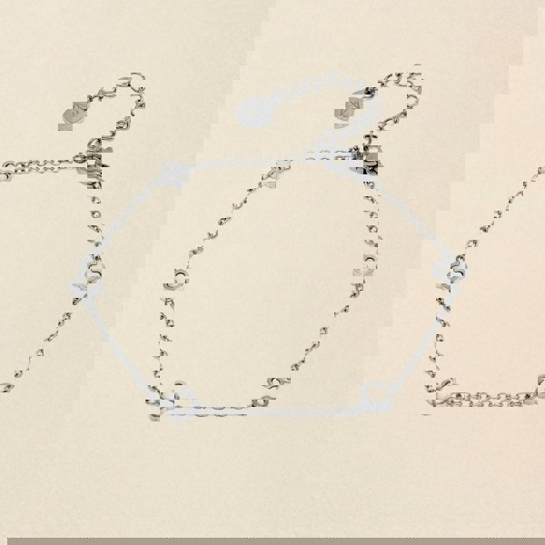 Say It With Dainty Clover Chain Bracelet - Silver Plated