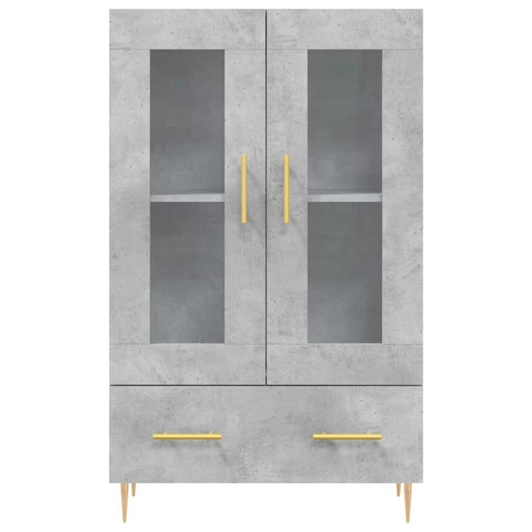 Berkfield Highboard Concrete Grey 69.5x31x115 cm Engineered Wood