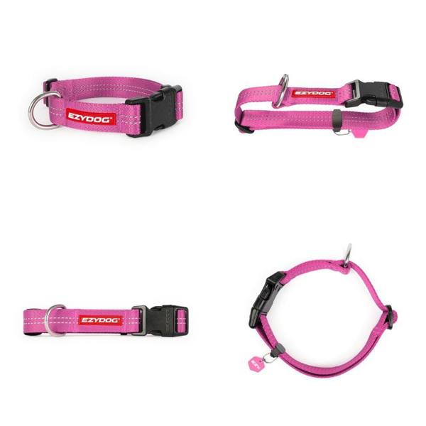 EzyDog Essential Adjustable Dog Collar in Pink